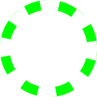 A green and white circle with black lines

Description automatically generated